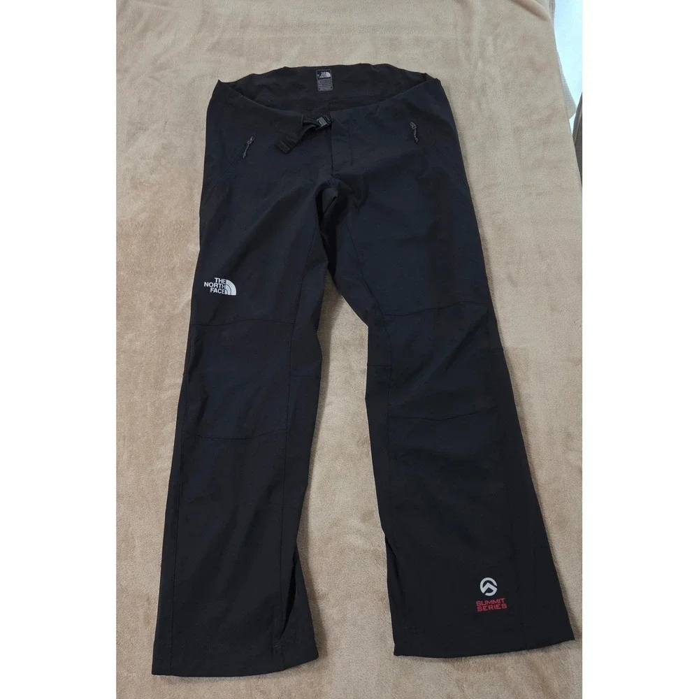 The North Face Summit Series Belted Pants Men's 36x32 Black Stretch Hiking EUC